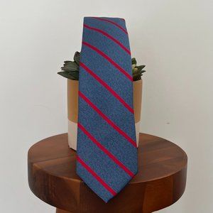 NWT Nautica Delaney Stripe Blue & Red Stripe Tie